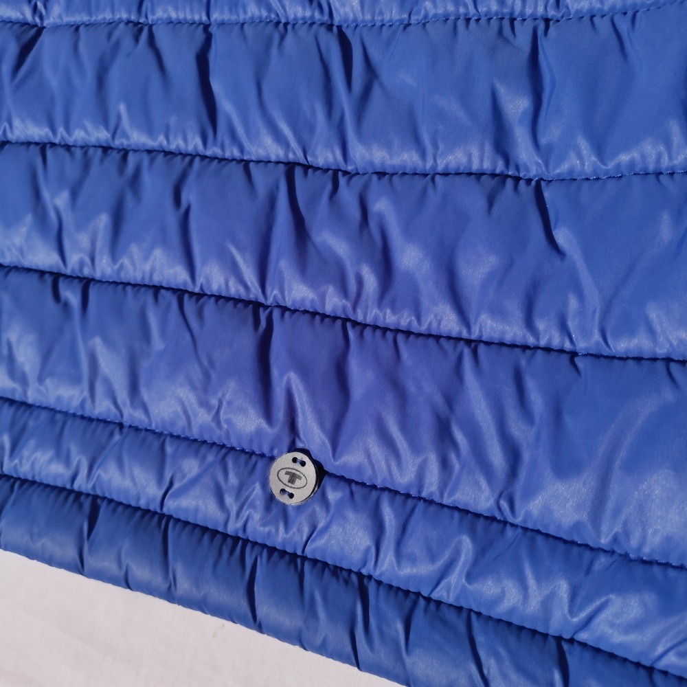 Tom Tailor Kids Blue Hybrid Puffer Softshell Hooded Jacket Size XS - Picture 11 of 11
